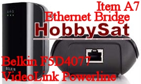 Front and Bottom - Belkin F5D4077 VideoLink Powerline Internet Ethernet Bridge Adapter video streaming media player